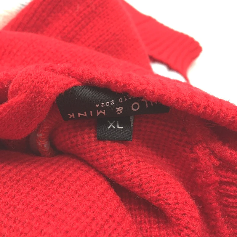 Milo & Mink Red, White & Blue Knit Striped Turtleneck Winter Dog Jumper Size S - Image 6