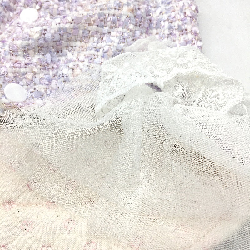 Chic Dog Pastel Purple Button Up Check Doggy Dress Up Vest Tutu Size XS - Image 3