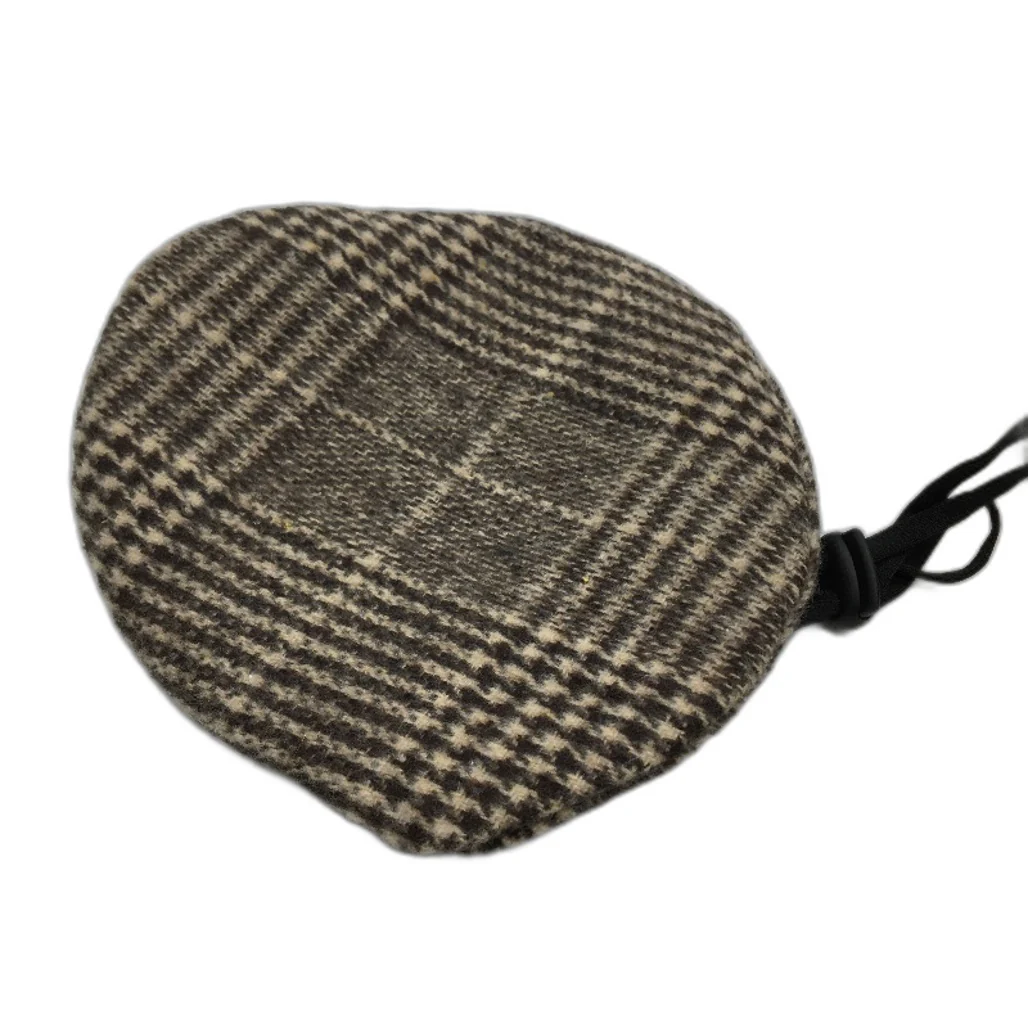 Milo & Mink Brown Plaid Faux Fur Trim Dog Coat Harness With Hat & Leash Size XXS - Image 4