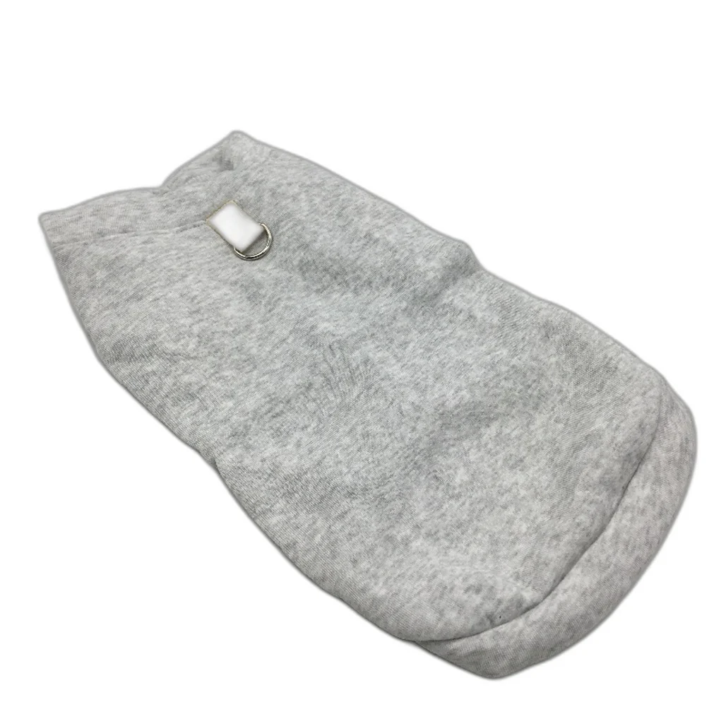 Milo & Mink Doggy Grey Button Up Warm Fleece Dog Harness Jumper Size S