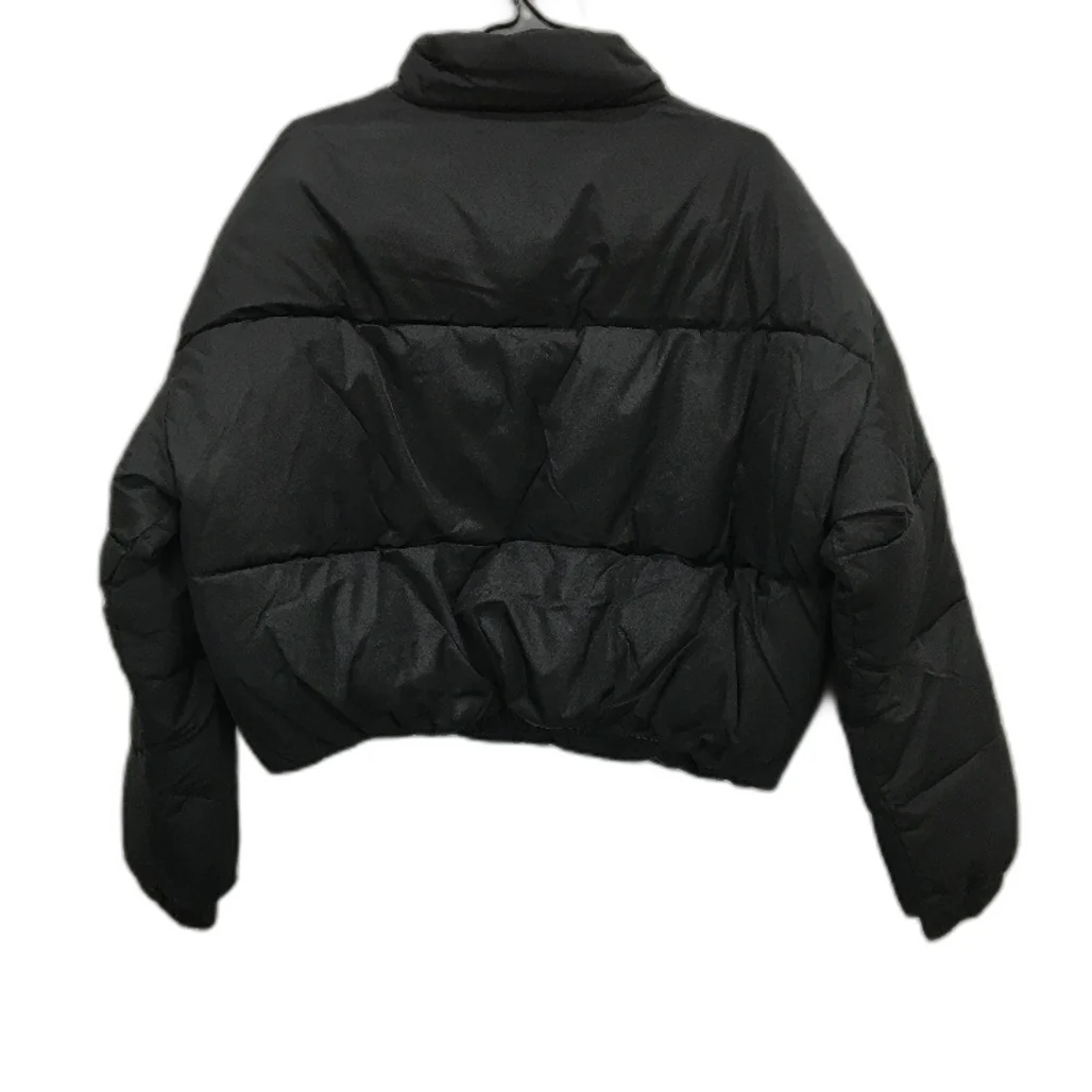 Subtitled Black Casey Cropped Puffer Jacket Ladies Size L NEW - Image 2