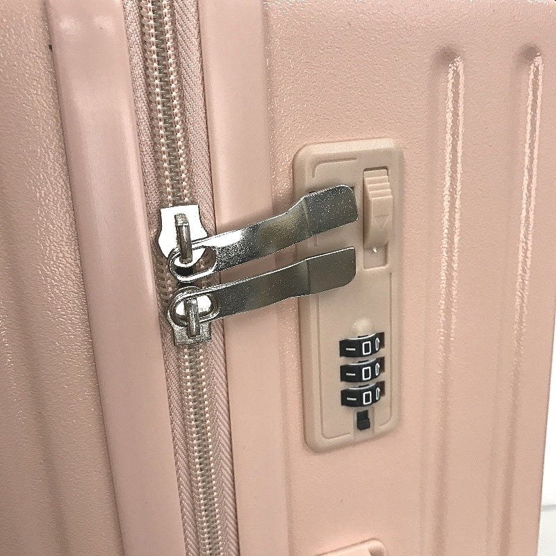 LIODUX 24 Inch Pink Hardshell Carry On Travel Luggage Suitcase With Lock - Image 7