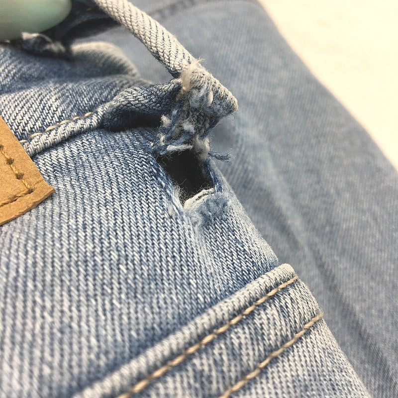 Riders by Lee Light Blue Hi-Mom High Rise Cuffed Ankle Denim Jeans Ladies Sz 13 - Image 3