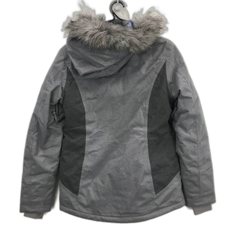 Mountain Warehouse Blizzard Grey Textured Hooded Ski Jacket Ladies Size 8 NEW - Image 2