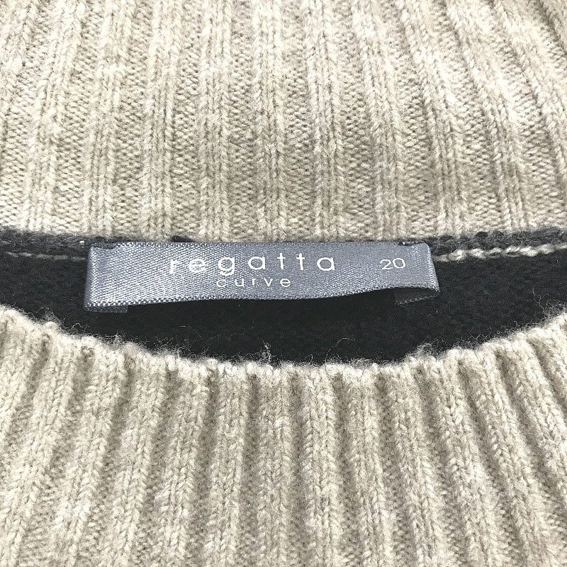 Regatta Curve Beige Grey Lightweight Long Sleeve Knit Top Ladies Size 20 NEW - Image 4