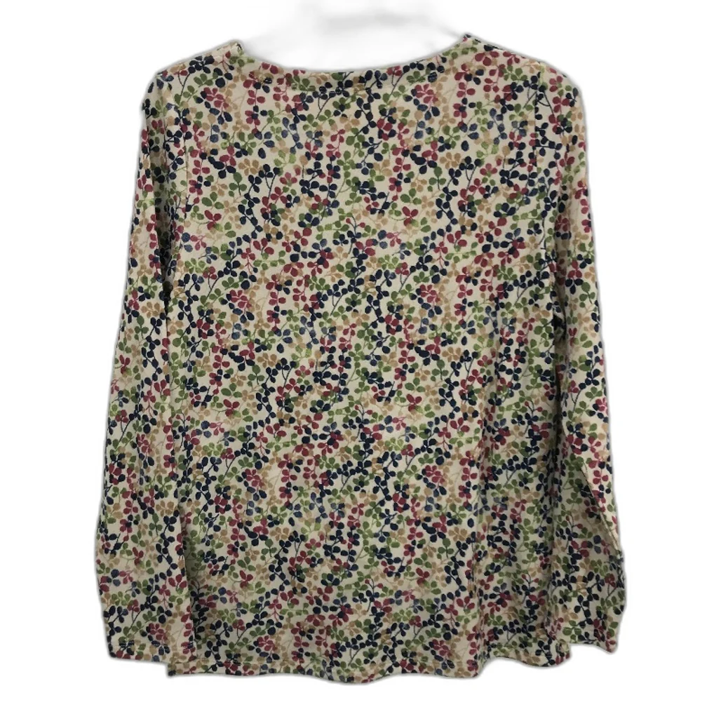 Regatta Beige Multicoloured Leaf Soft Touch L/Sleeve Tunic Top Ladies Siz 10 NEW - Image 2