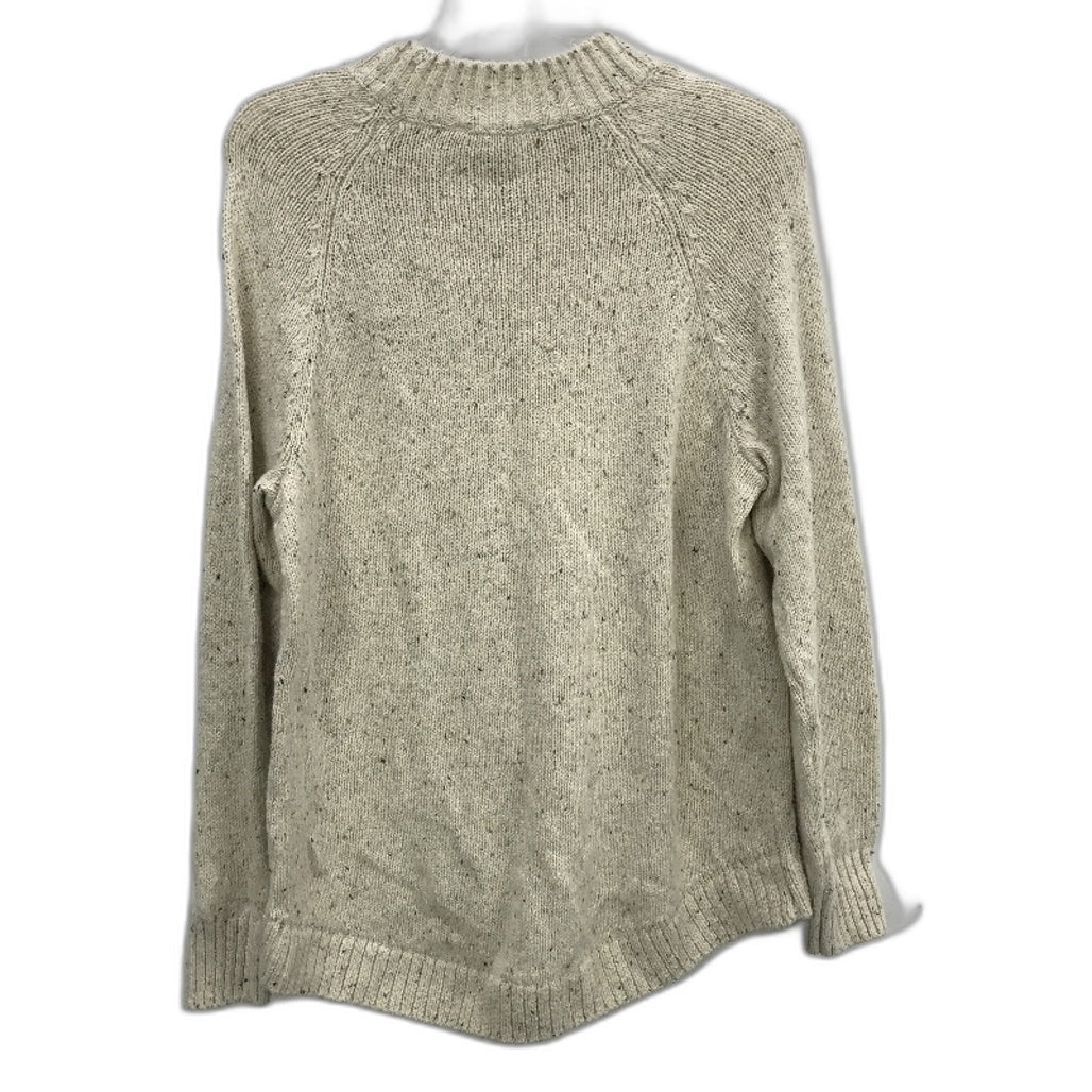Regatta Ivory Cream Fleck Cotton Blend Twin Cable Knit Jumper Ladies Size 10 NEW - Image 2