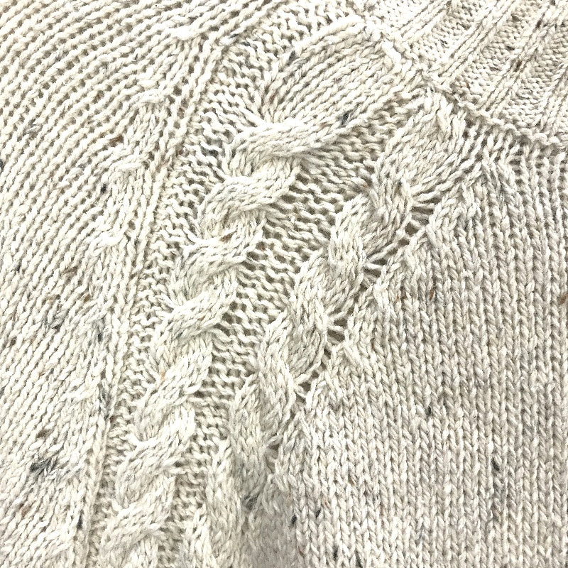 Regatta Ivory Cream Fleck Cotton Blend Twin Cable Knit Jumper Ladies Size 10 NEW - Image 4