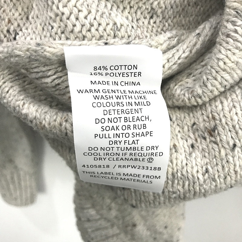 Regatta Grey Fleck Cotton Blend Twin Cable Knit Jumper Ladies Size 10 NEW - Image 5