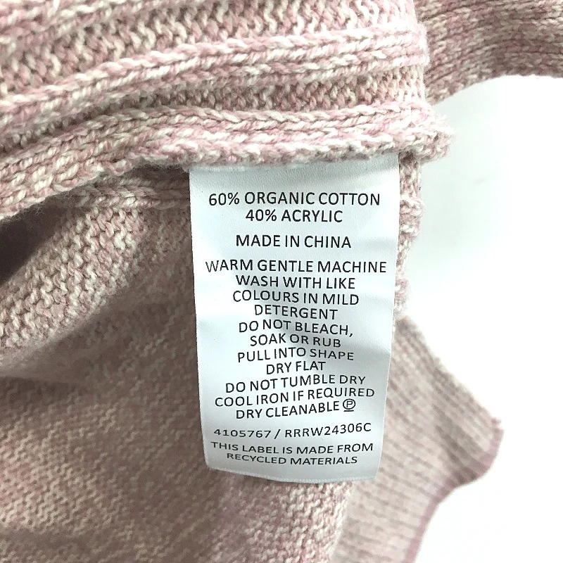 Regatta Pink Fleck Ribbed Neck Small Gauge Knit Jumper Ladies Sz 10 NEW - Image 5