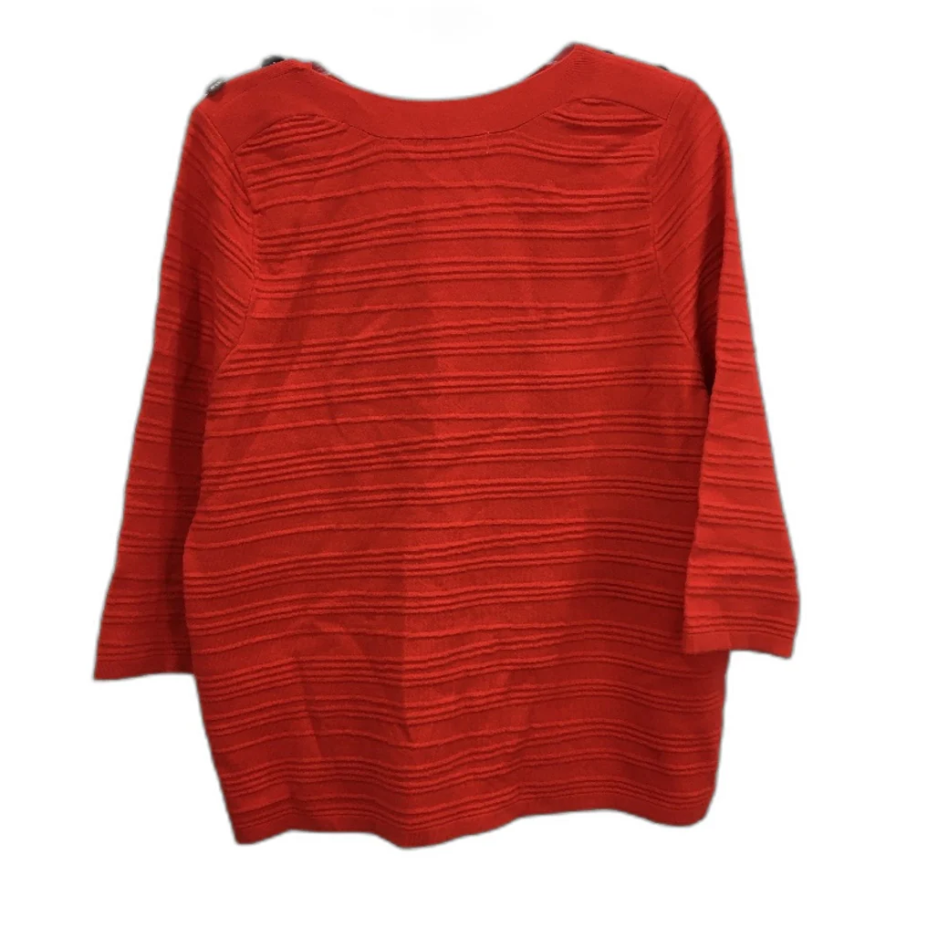 Regatta Red Button Shoulder Soft Touch Mid Length Sleeve Top Ladies Size 10 NEW - Image 2