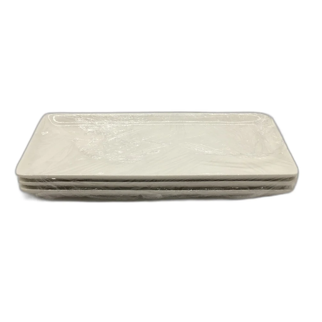 12 Inch 3 Tier White Porcelain Tray Platters with Stands DEMO - Image 3