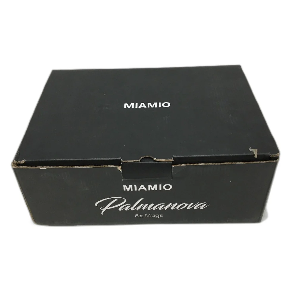 Miamio 6 Piece Palmanova Collection 400mL Ceramic Coffee Mugs in White NEW - Image 5
