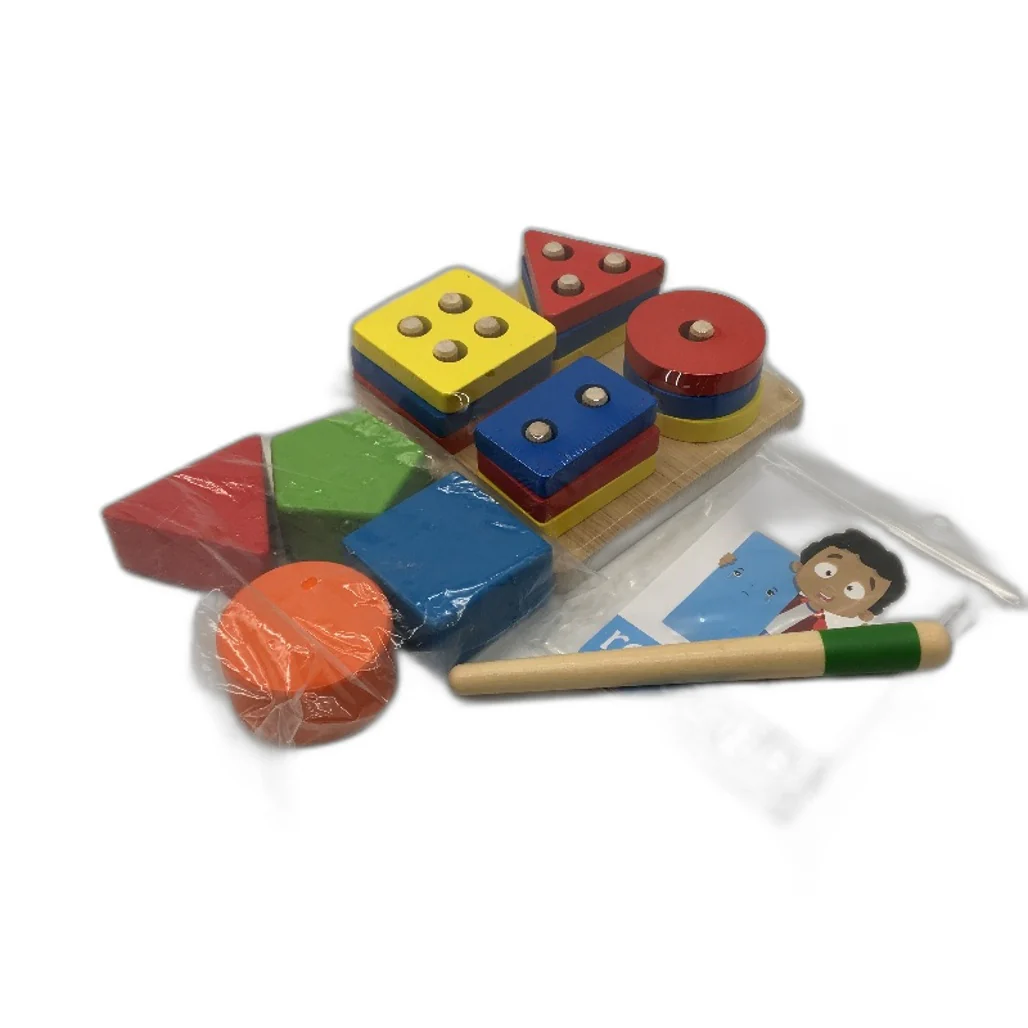 Time Teacher Shape Sorter Wooden Activity Cube Ages 12+Months NEW - Image 3