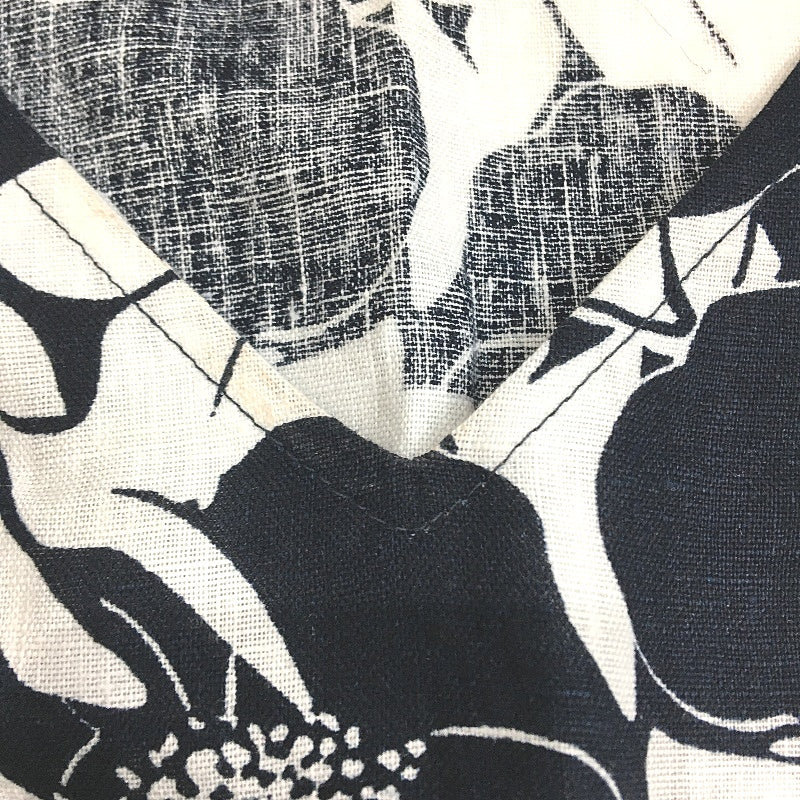 Jacqui.E Lola Linen Floral Black & White Shift Dress for Women, Size AU 12 NEW - Image 3
