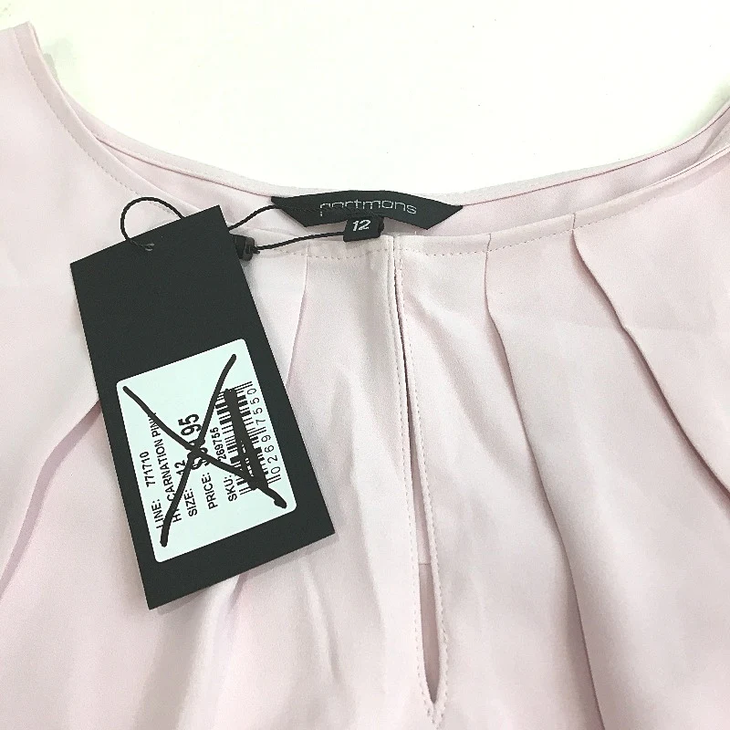 Portmans Dakota Sleeveless Carnation Pink Shell Top for Women - Size AU 12 NEW - Image 4
