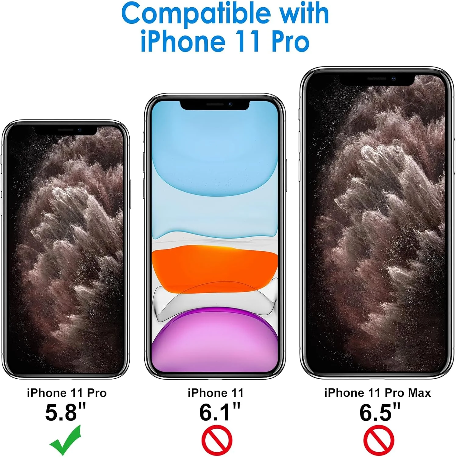 JETech Case for iPhone 11 Pro 5.8-Inch, Non-Yellowing Shockproof Phone Bumper Co - Image 2