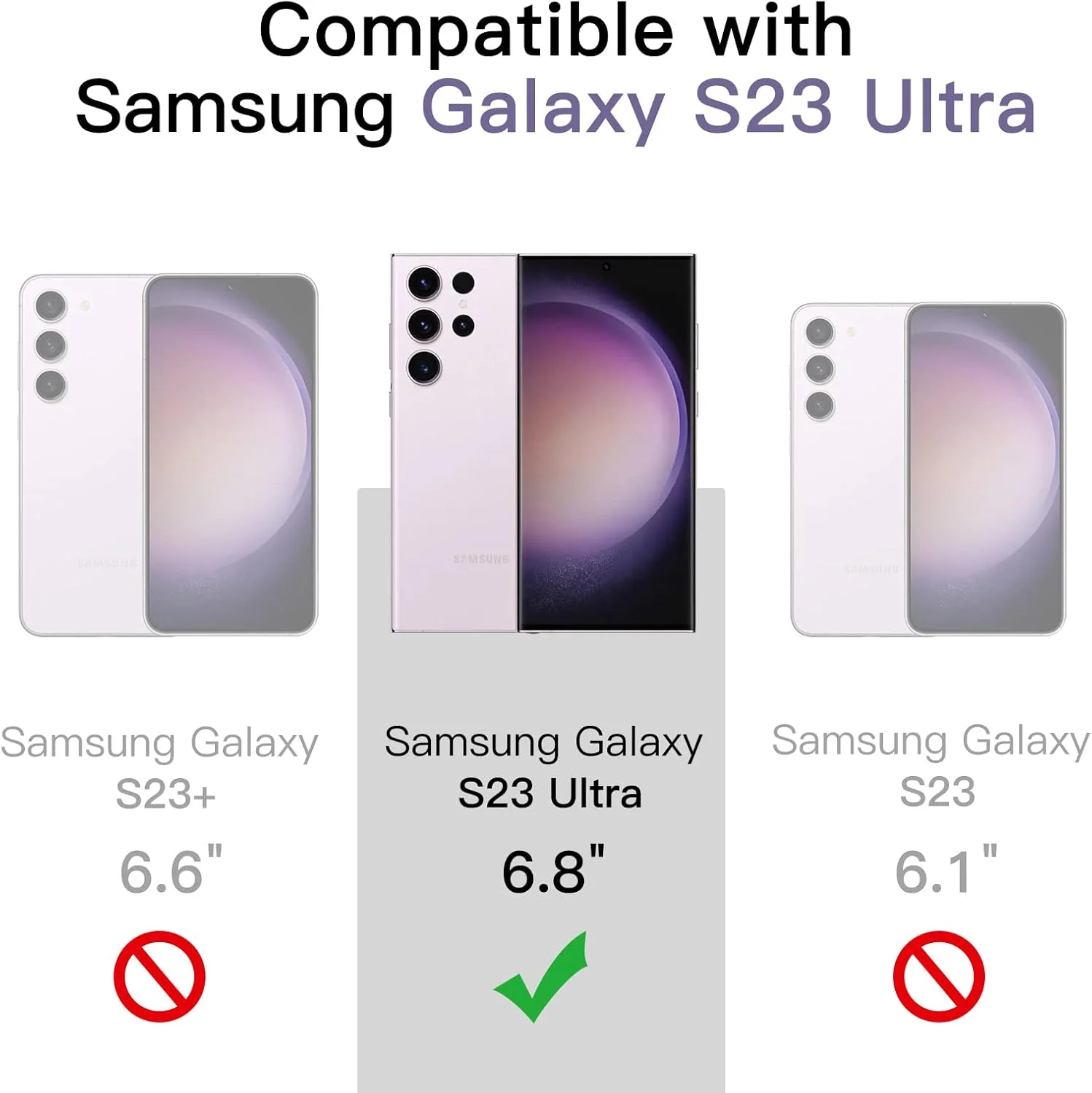 JETech Basic Case for Samsung Galaxy S23 Ultra 5G 6.8-Inch Non-Yellowing DEMO - Image 2