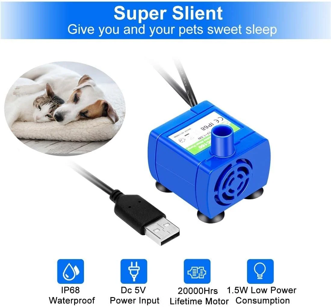 MAOCG Blue Fountains Pet Water Fountain Pump Replacement Accessory for DEMO - Image 4