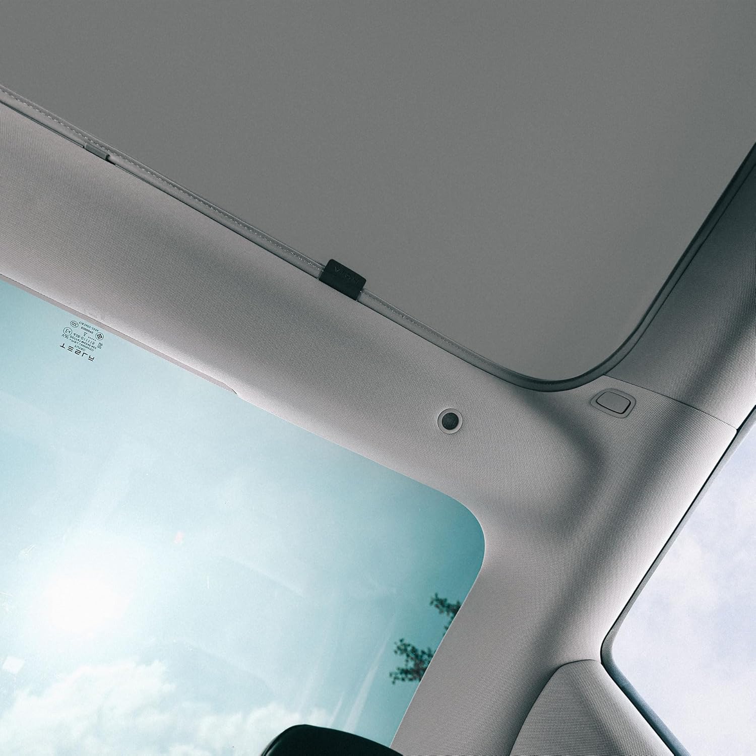 VION Grey Tesla Model 3 Roof Sunshades - Precision Fit Full Coverage DEMO - Image 4