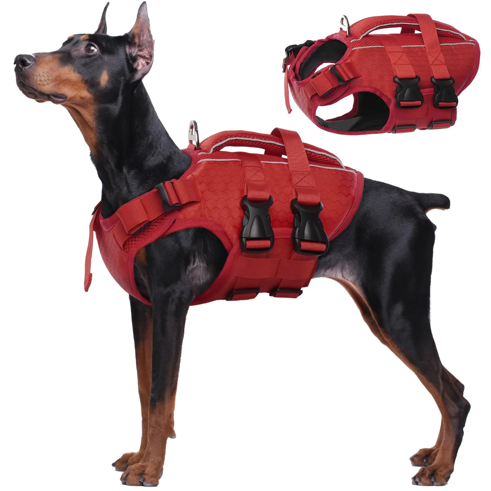 Kuoser Dog Lifejackets Life Jacket High Flotation Reflective Vest for NEW