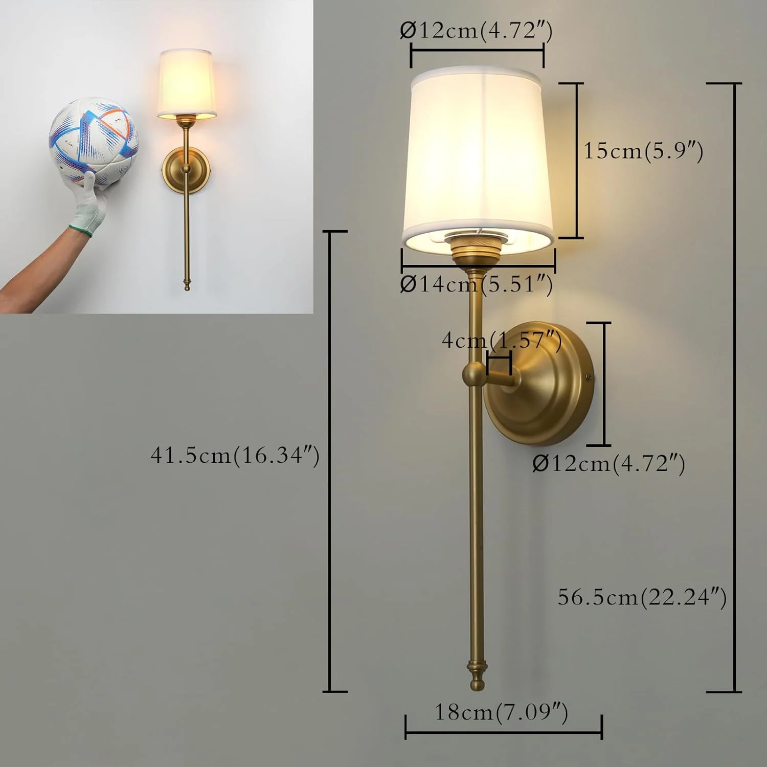 Buyee Rustic Vintage Wall Sconce Lighting Fixture Indoor Home Decor White DEMO - Image 2