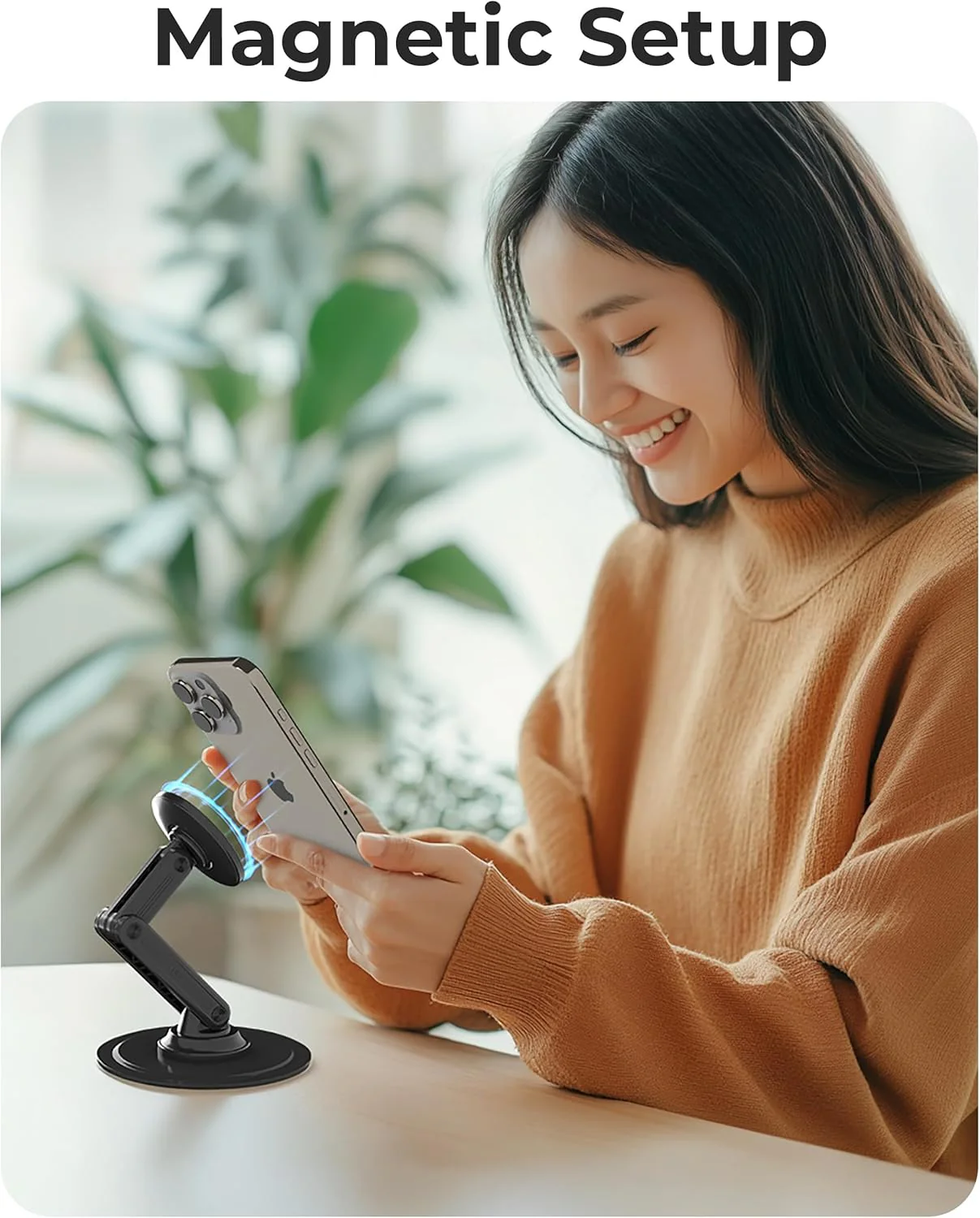 COOPER Magnetic Stands Phone Stand for Desk - Stealth Black Holder DEMO - Image 7