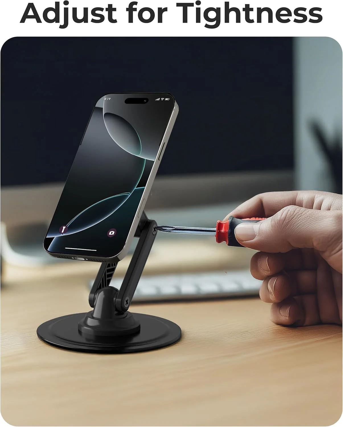 COOPER Magnetic Stands Phone Stand for Desk - Stealth Black Holder DEMO - Image 8