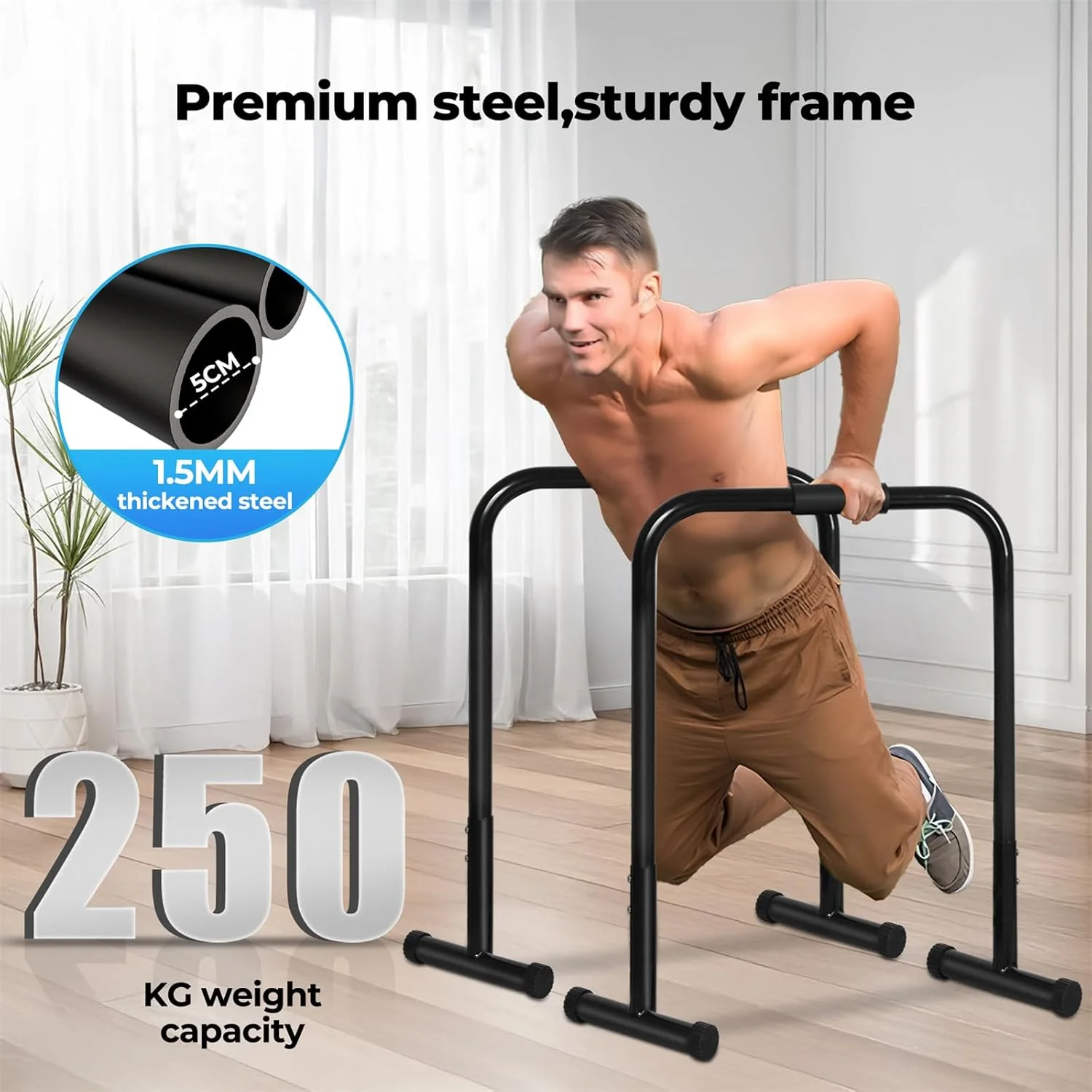Centra Dip Dip Stands Station Stand Full Body Strength Training Workout DEMO - Image 5