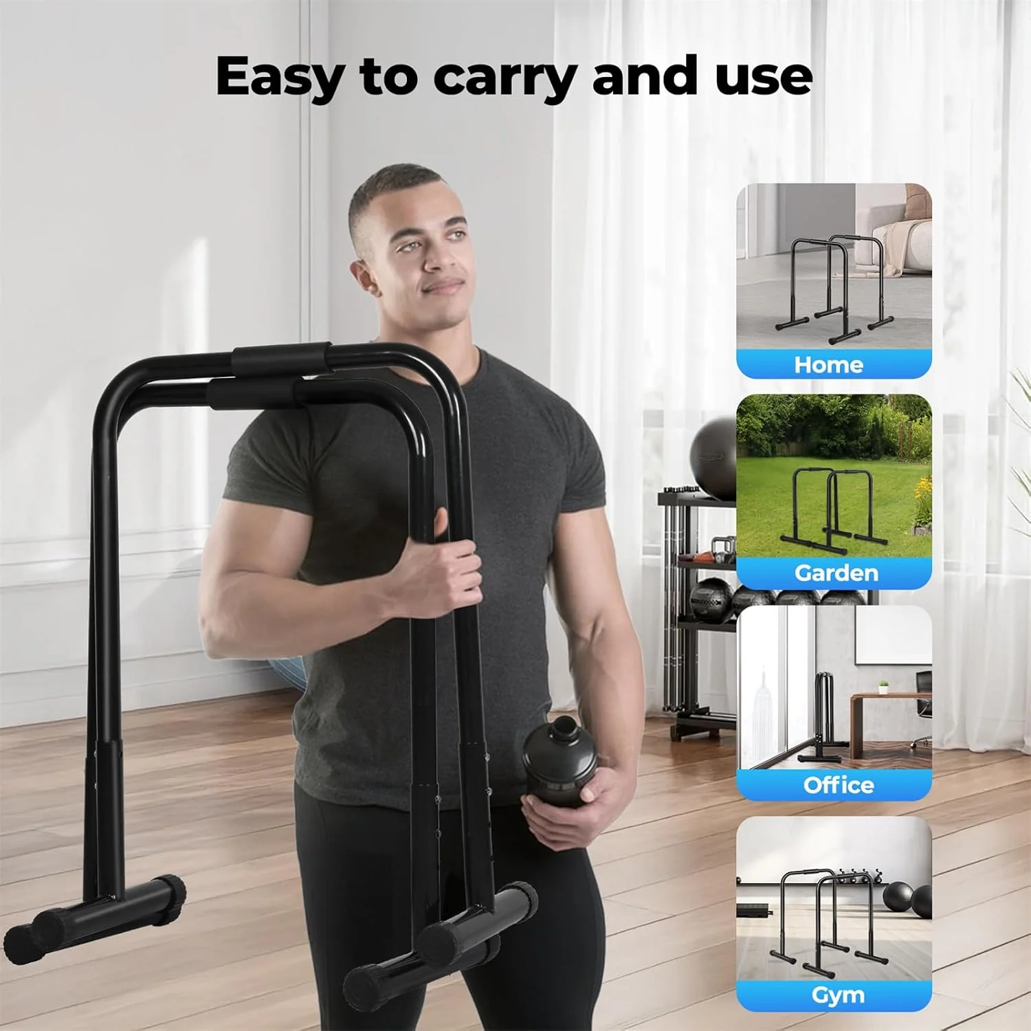 Centra Dip Dip Stands Station Stand Full Body Strength Training Workout DEMO - Image 8