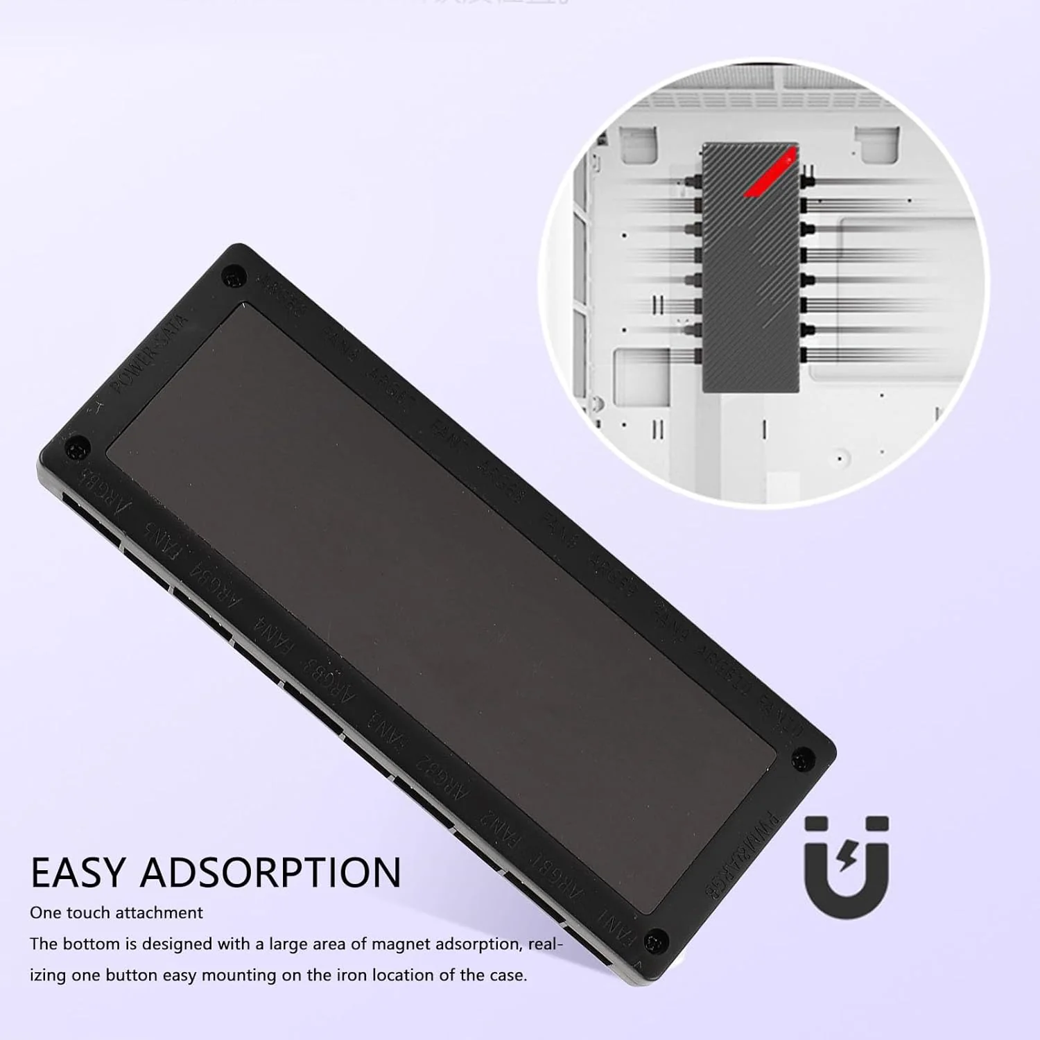 XUMIUZIY 10-Port Internal Components ARGB PC Fan Controller Hub with 4-Pin DEMO - Image 4