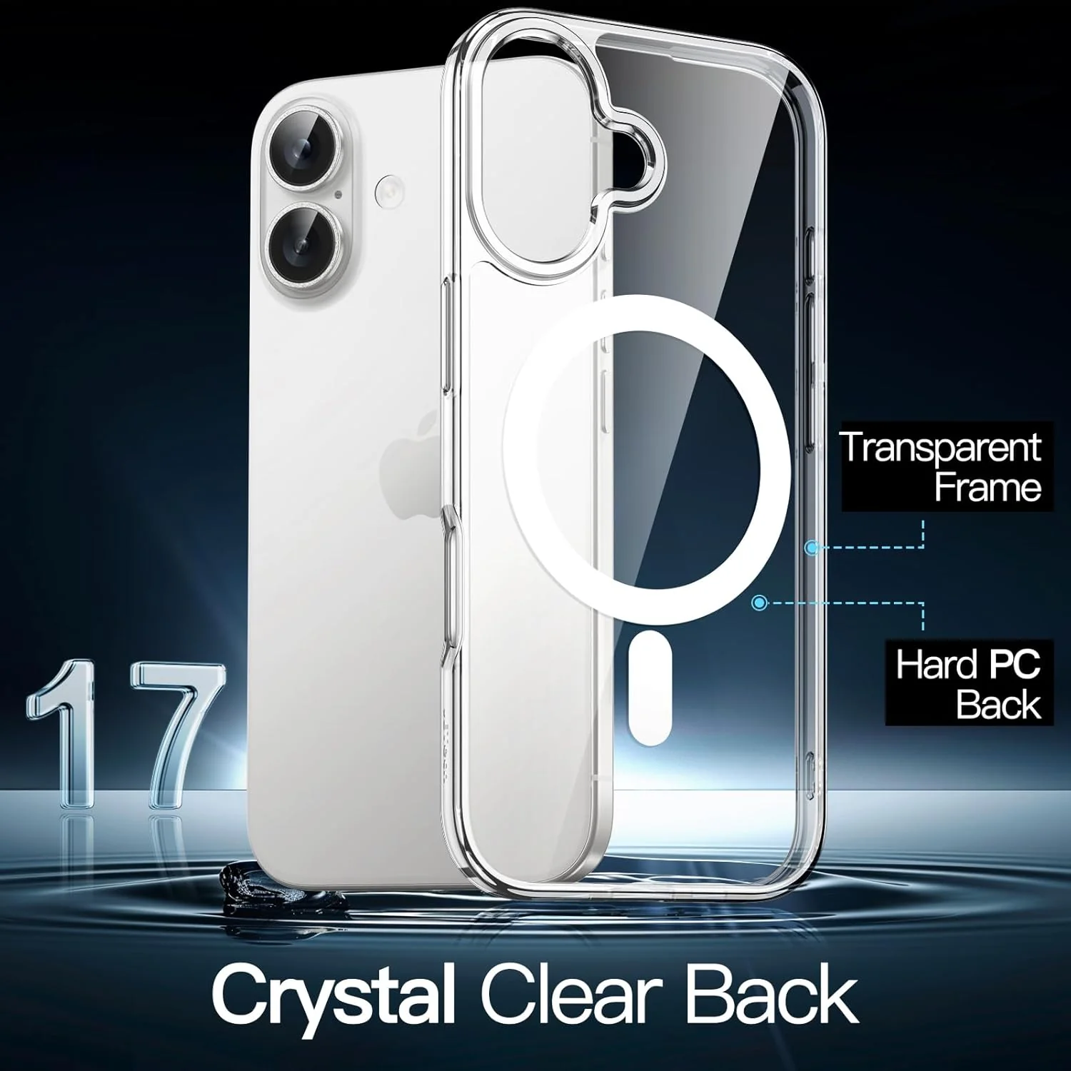 JETech Magnetic Basic Cases Shockproof Clear Case for iPhone 6 3-Inch, DEMO - Image 3