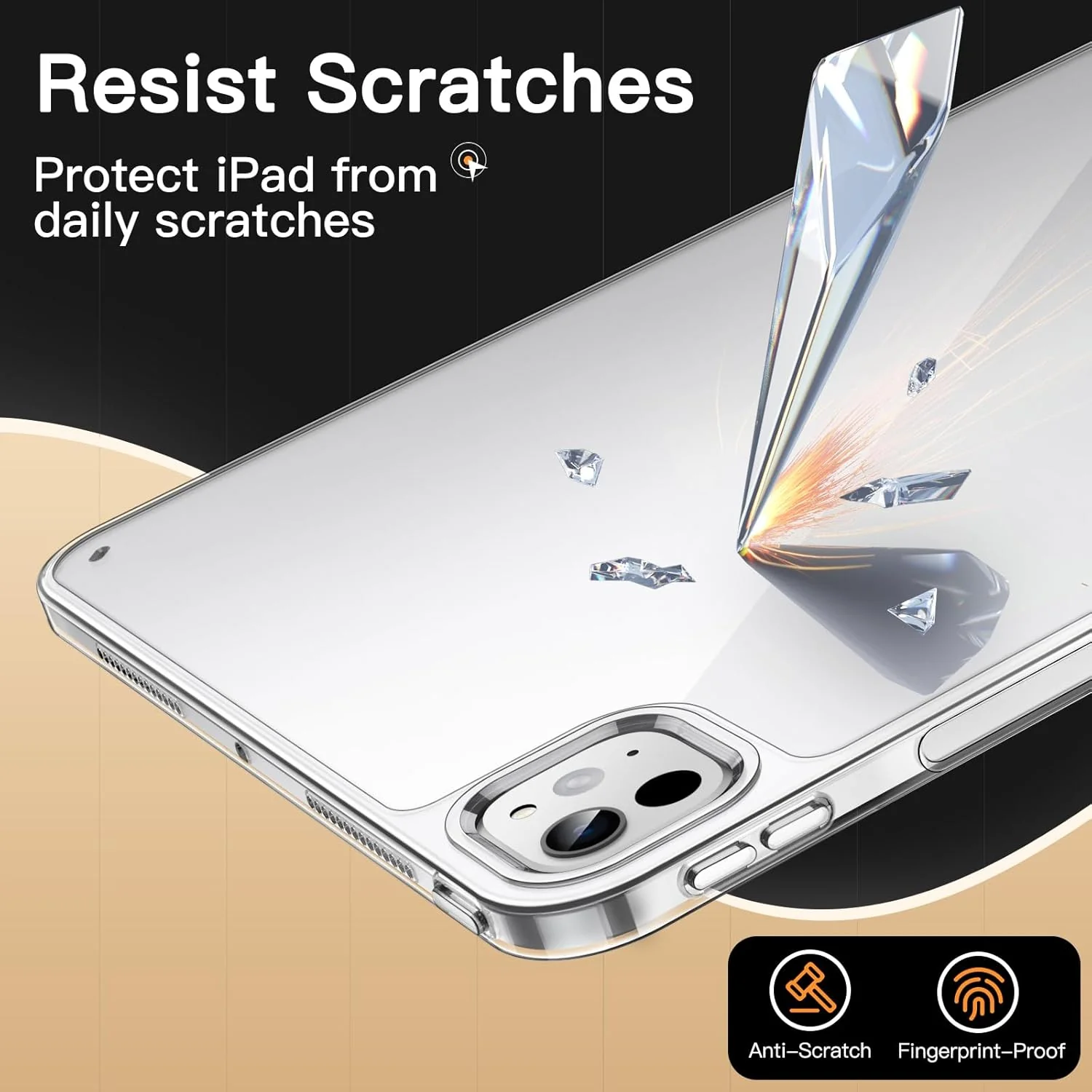 JETech Clear Cases Anti-Yellowing Transparent Protective Case for iPad Pro DEMO - Image 5