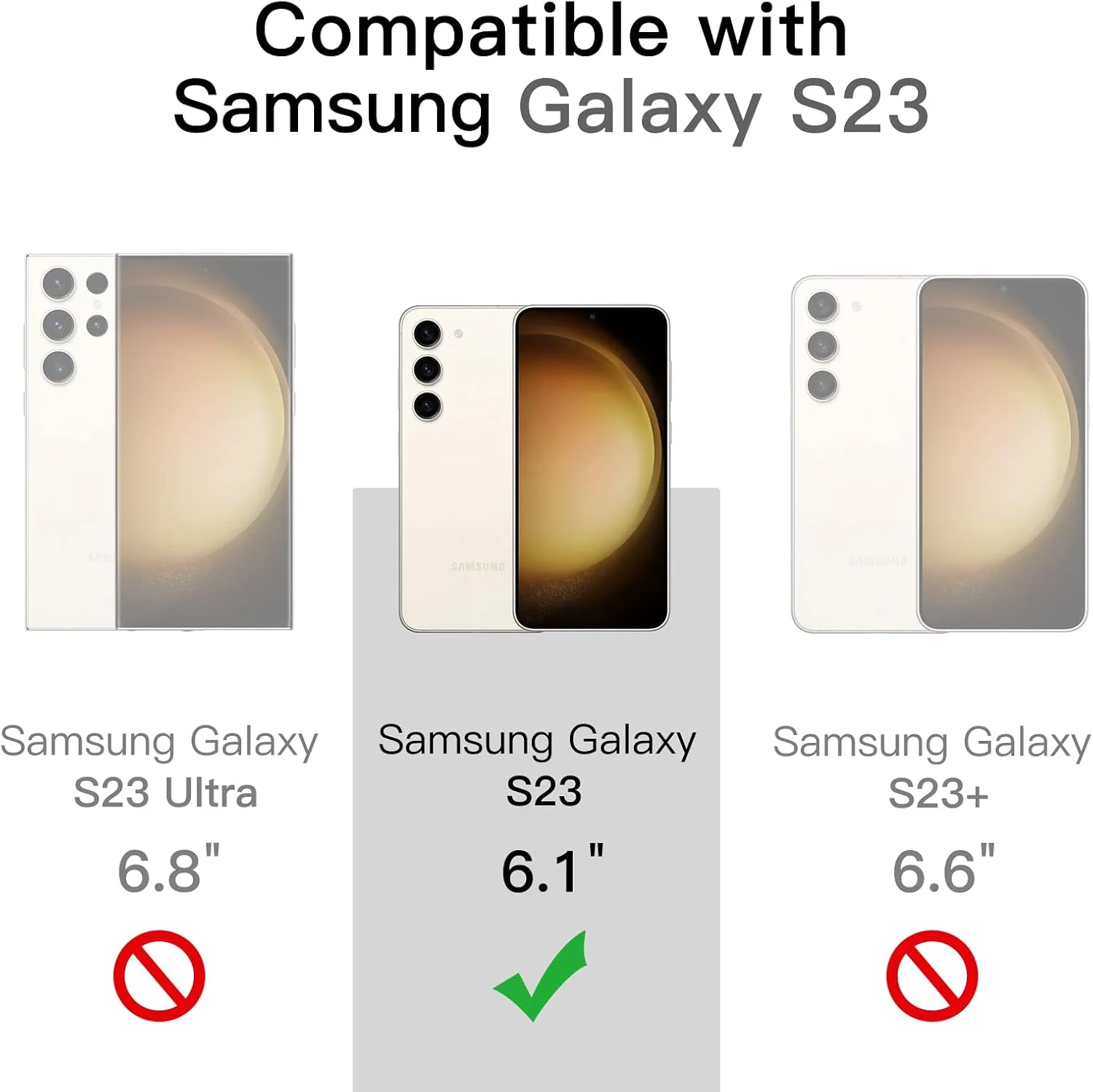 JETech Basic Cases for Samsung Galaxy S23 5G 6.1-Inch Non-Yellowing NEW - Image 2