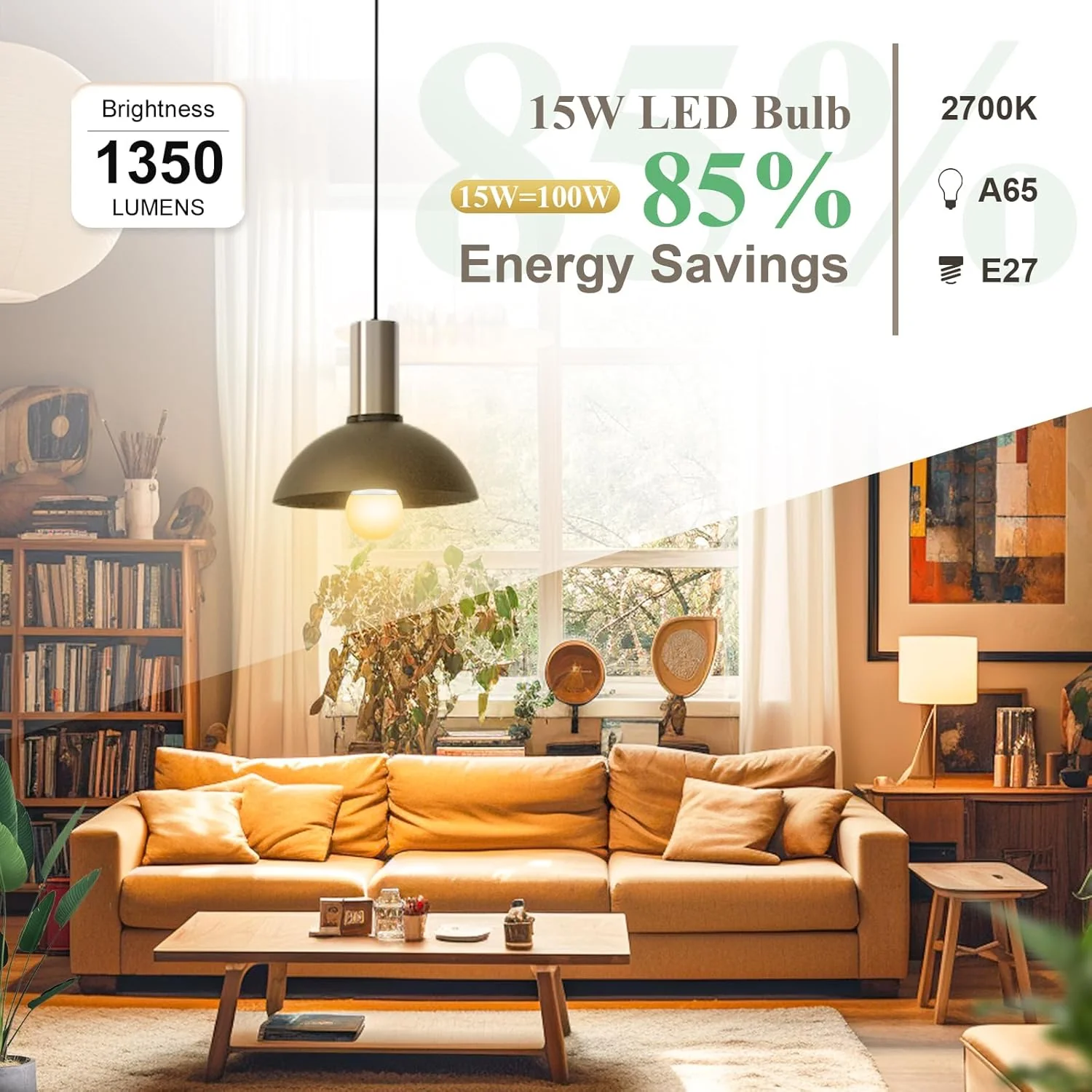 DiCUNO E27 LED Bulbs 15W Equivalent to 100W Incandescent Warm White 2700K NEW - Image 3