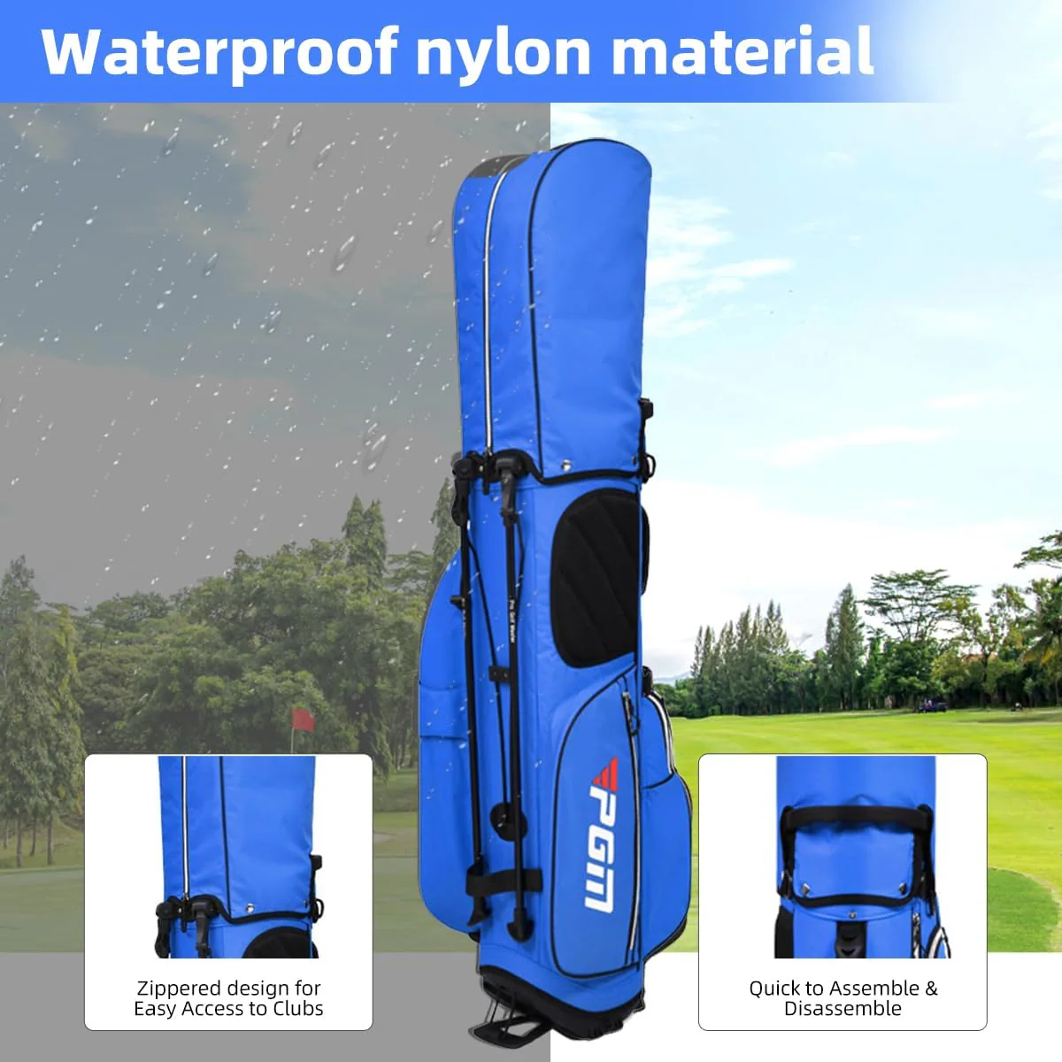 Leap Sports Ultralight Golf Stand Bag with Bracket, Black - Lightweight & NEW - Image 5