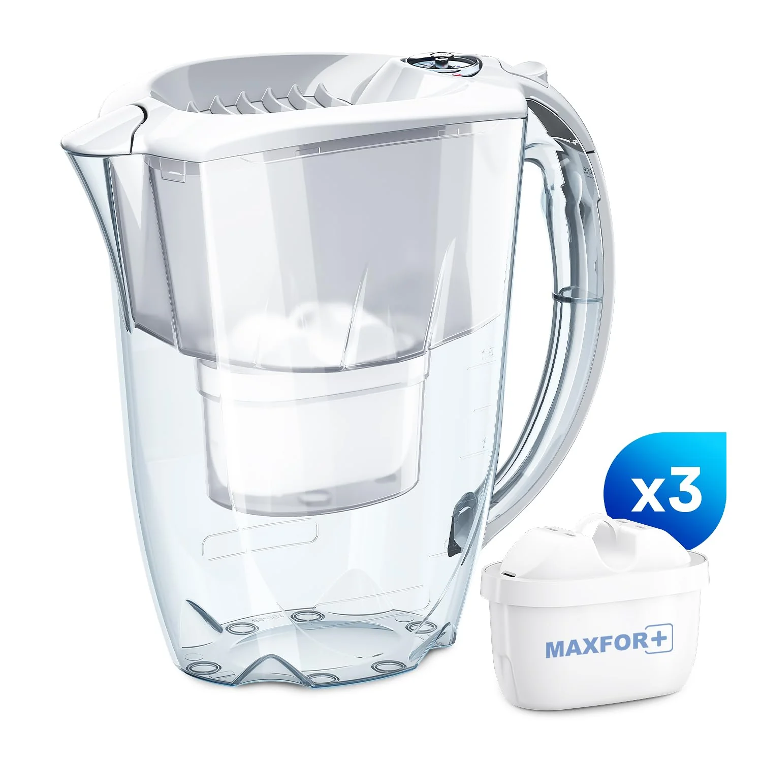 AQUAPHOR 2L Water Filter Jug with 3 MAXFOR+ 200L Cartridges, Capacity DEMO - Image 2