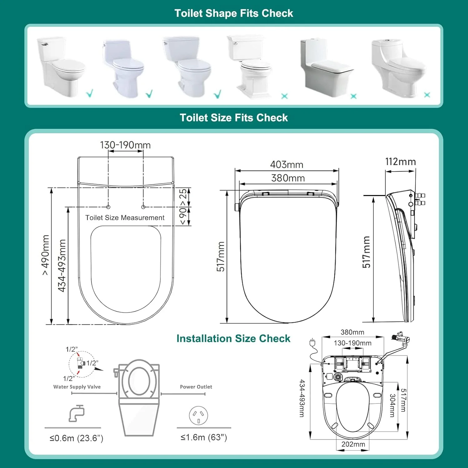 Aqua Space Electric Bidet Toilet Seat with Self-Cleaning Nozzle in White DEMO - Image 6