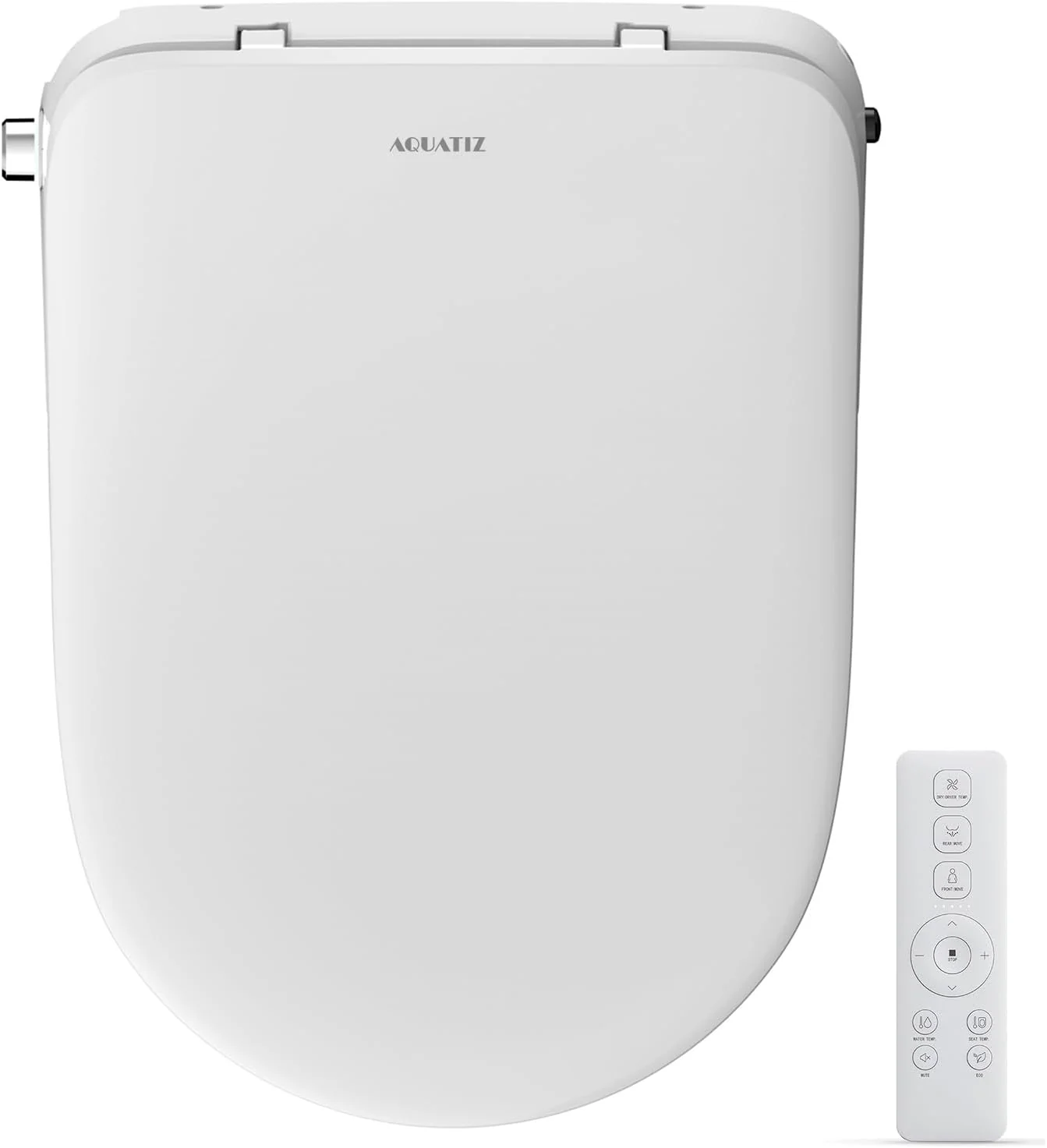 Aqua Space Electric Bidet Toilet Seat with Self-Cleaning Nozzle in White DEMO - Image 8