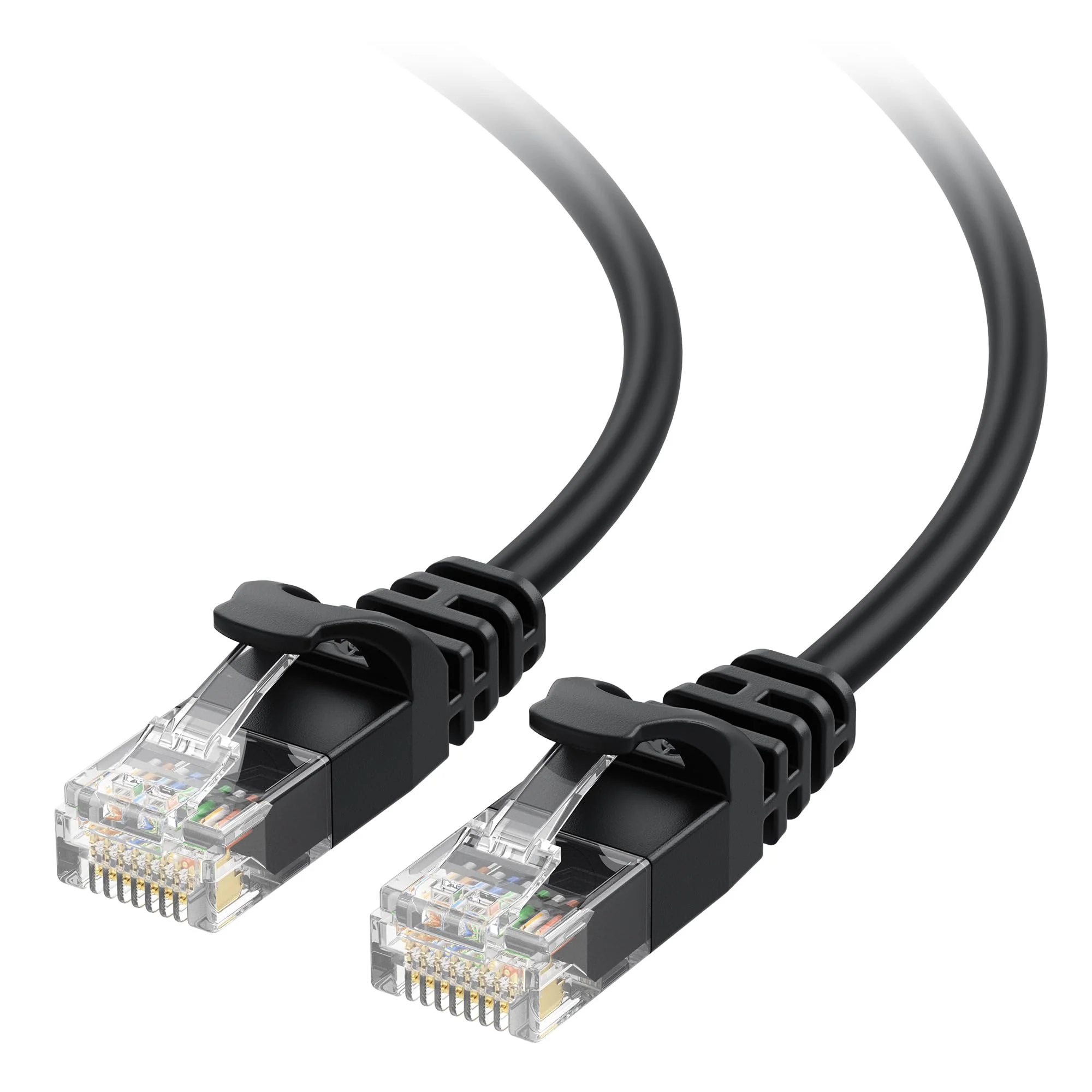 Cable Matters Ultra Thin Cat6 Ethernet Cable, 3m Snagless Black Cord for DEMO