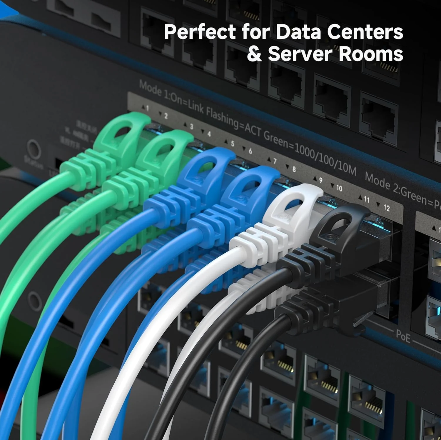 Cable Matters Ultra Thin Cat6 Ethernet Cable, 3m Snagless Black Cord for DEMO - Image 7