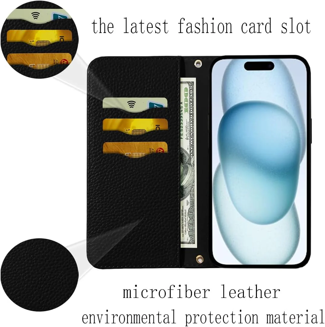 NanHou RFID Blocking Leather Flip Wallet Case with Magnetic Closure DEMO - Image 3