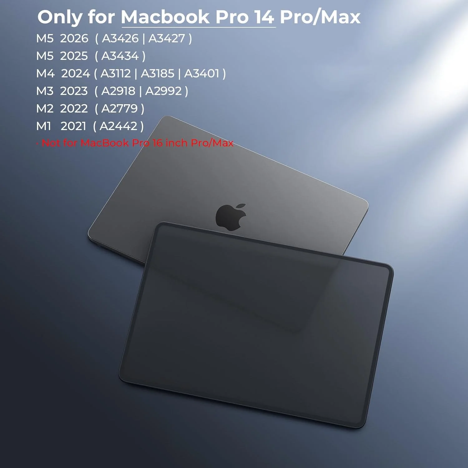 BlueSwan Frosted Black Hard Shell Case for MacBook Pro 14-inch Laptop DEMO - Image 8