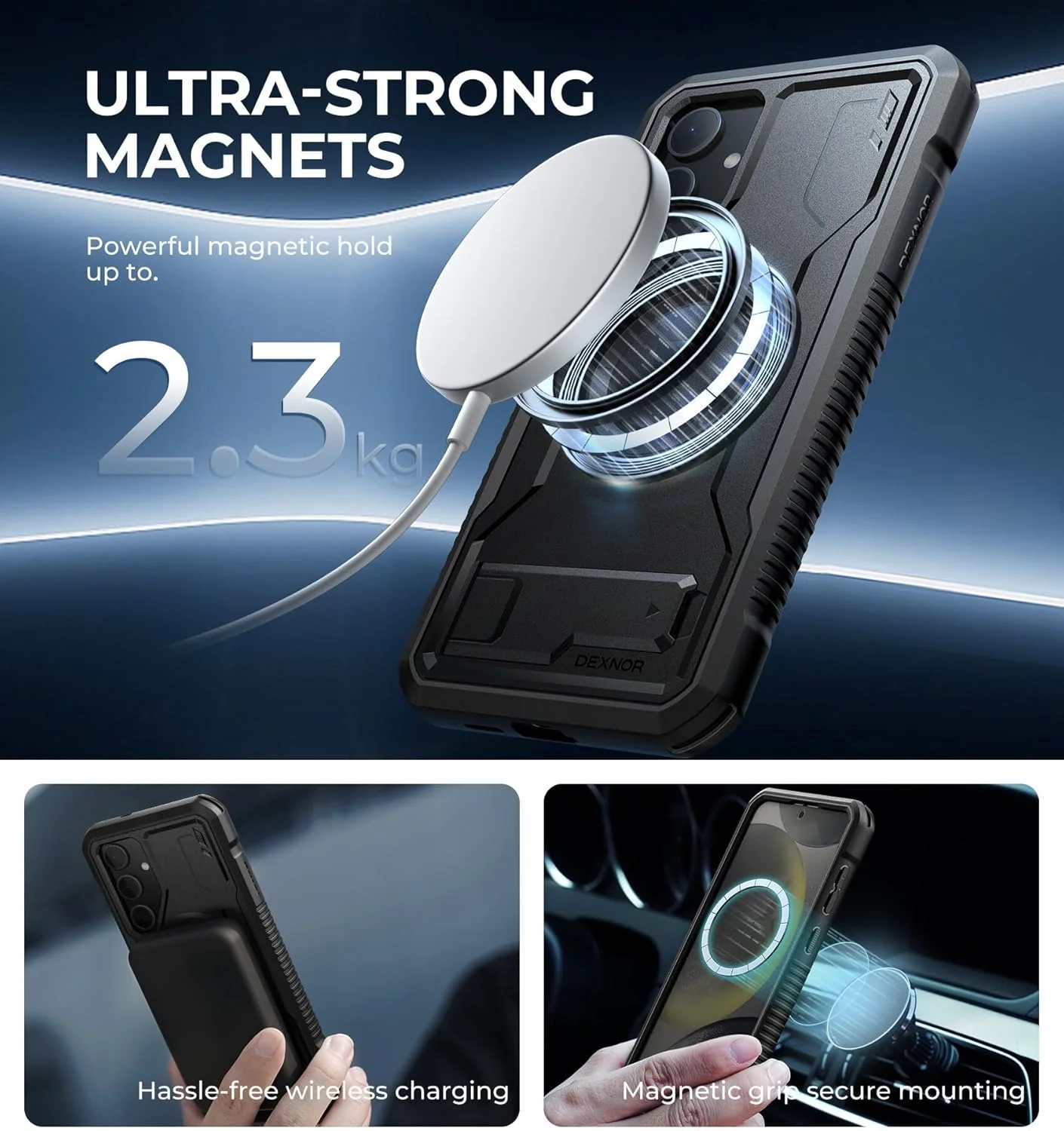 Dexnor Magnetic Basic Cases Case for Samsung Galaxy S24 Plus with DEMO - Image 3