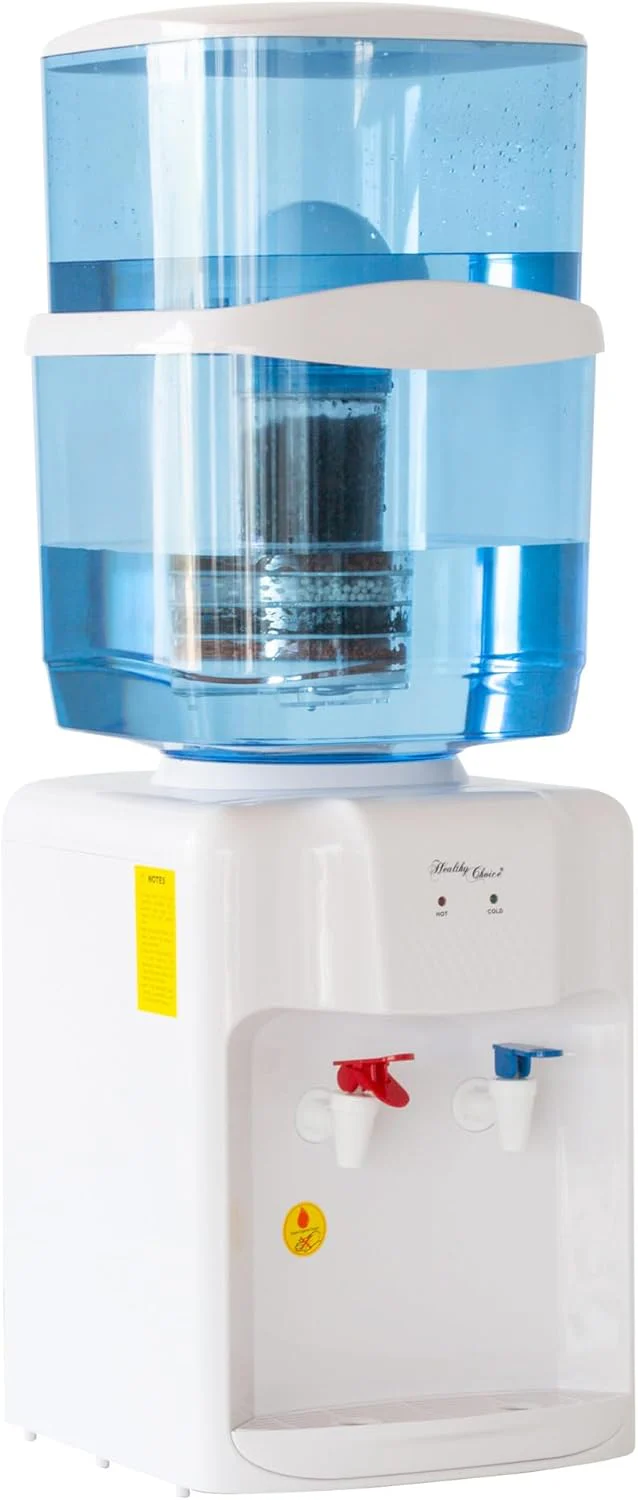 HEALTHY CHOICE Jugs Dual-Tap Water Dispenser Hot and Cold Compact Blue Jug DEMO - Image 2
