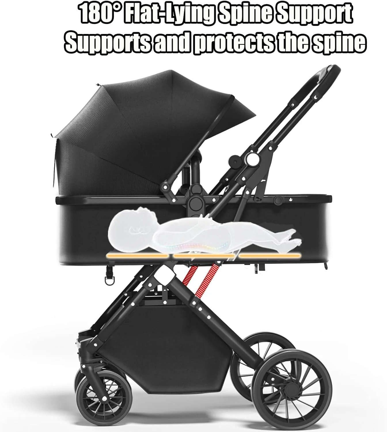 Tilpes Lightweight Buggies Aluminium Alloy Buggy Pram for Newborn to DEMO - Image 2