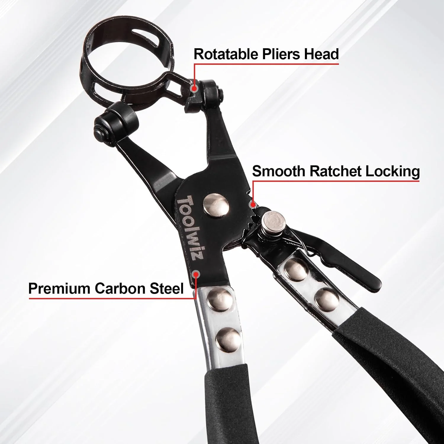Toolwiz Hose Clamping Pliers Spring Coolant Radiator Clamp Carbon Steel NEW - Image 7