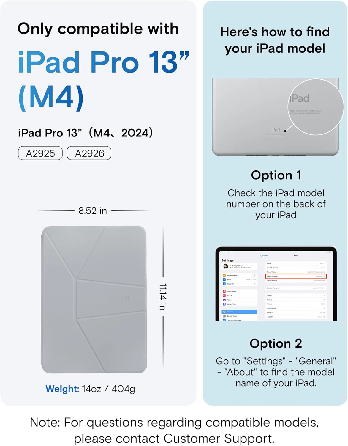 MOFT Slim Cases Magnetic Folio Case for iPad Pro 13-inch, Cement x Sapphire NEW - Image 3