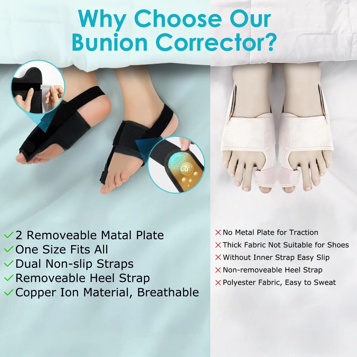VISOOP Toe Straighteners Bunion Corrector Alignment Bar Support Device in DEMO - Image 5