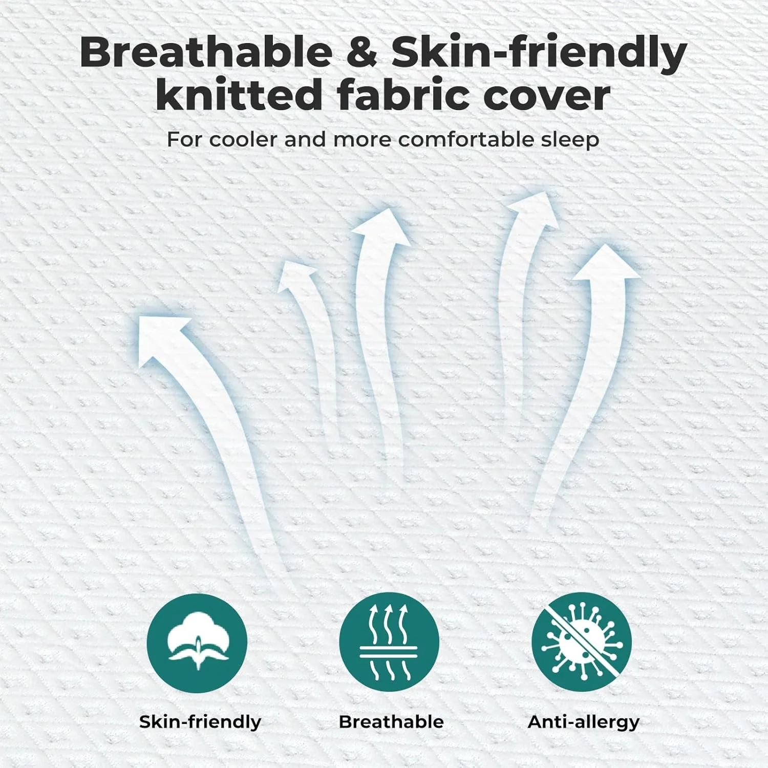 DREAMZ Single Mattress Topper Gel Bamboo Charcoal Memory Foam Blue White DEMO - Image 5